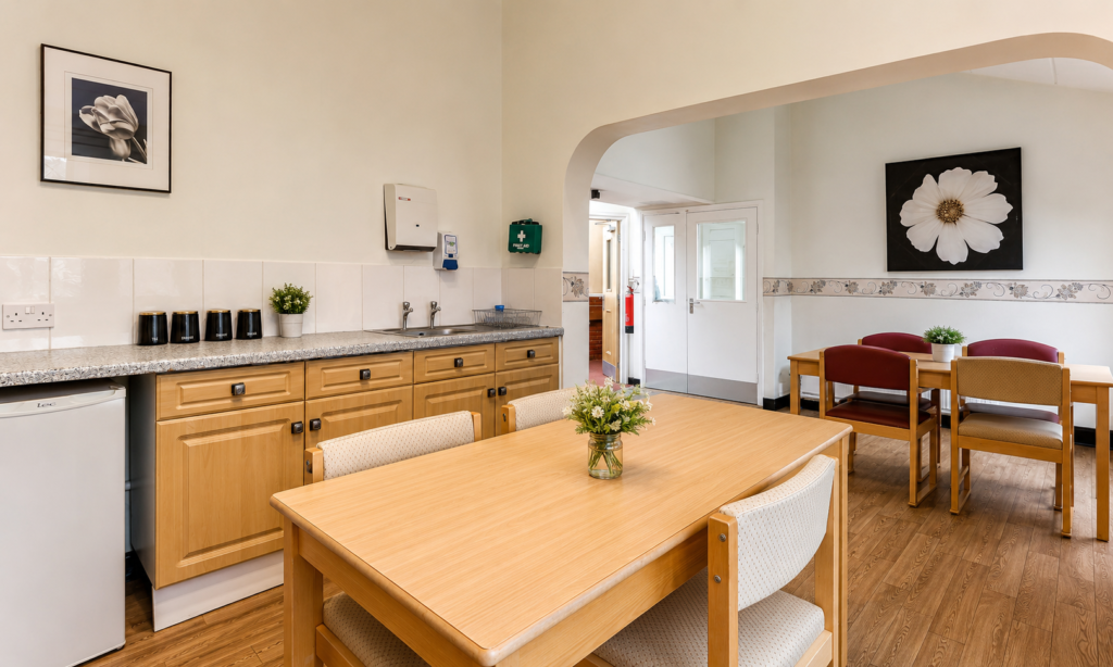 Our well-equipped dining room offers specially selected food options on the menu catering to all dietary preferences at Crossways