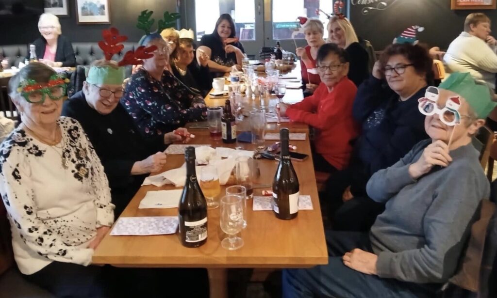 Florence Gorgan House residents enjoying their Christmas Lunch