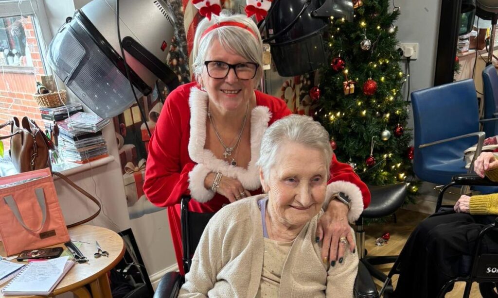 Red Hill Resident enjoying her pampering session